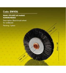 Bánh xe lông Master BWKR4 - 47mm