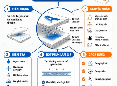 CÁC XỬ LÝ LỖI DÍNH MỰC MẶT SAU
