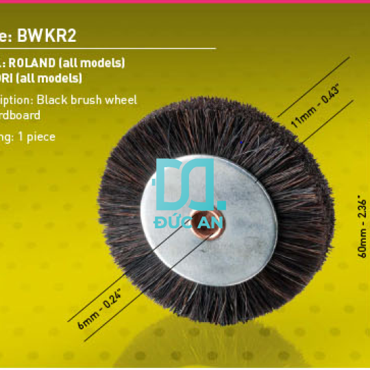 Bánh xe lông Master BWKR2 - 60mm