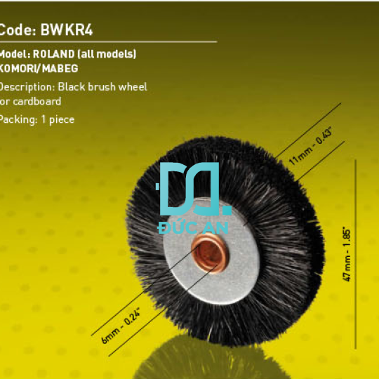 Bánh xe lông Master BWKR4 - 47mm